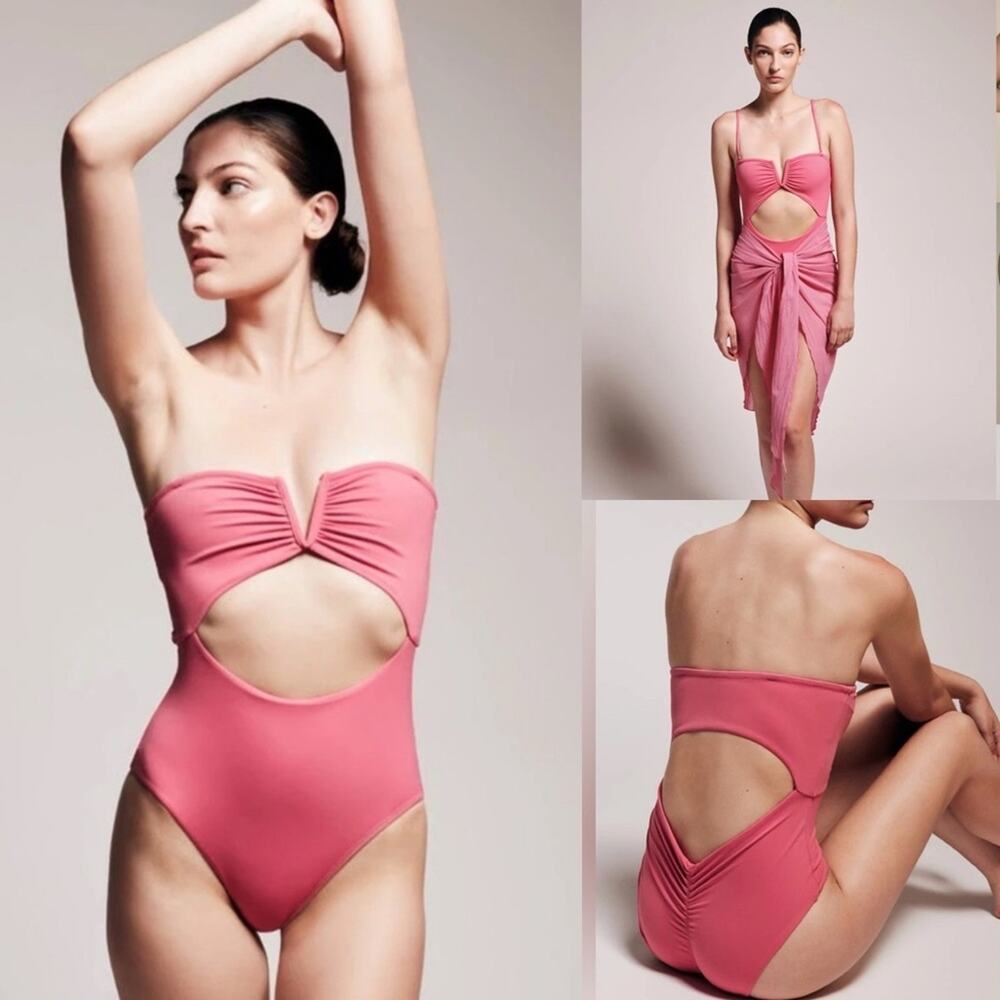 Skin Worldwide Swim The Valerie One Piece Pink Rouge